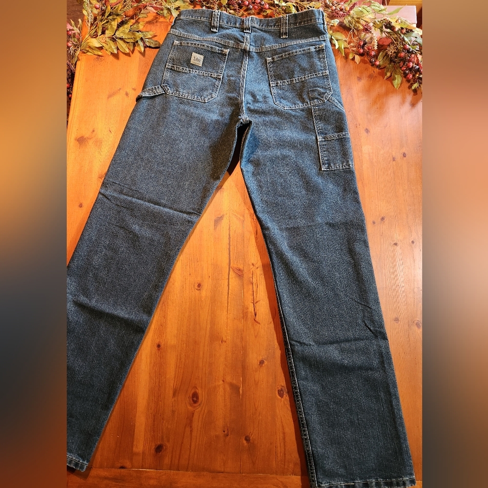Lee Men's Carpenter Blue Jeans Size 34×36